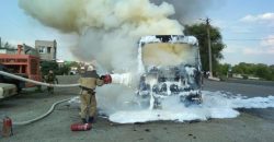 На трассе Днепр-Николаев загорелся грузовик - рис. 17