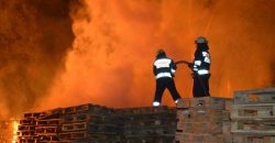 В Днепре спасатели потушили пожар площадью более 1500 м² - рис. 1