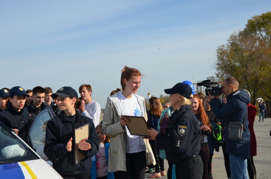 В Днепре прошёл марафон «Бежим вместе с полицией» - рис. 12