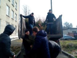 Активисты высадили деревья на месте уничтоженного школьного сквера - рис. 18
