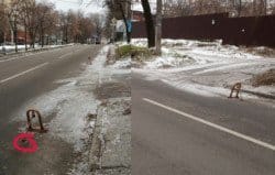 Опасное препятствие: в центре Днепра на дороге установили блокировщики парковки - рис. 12