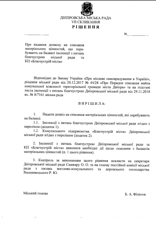 Из-за пожара КП «Благоустрій» просит списать имущество на 96 000 гривен - рис. 1