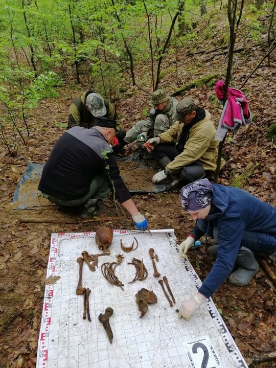 В Польше археологи из Кривого Рога нашли захоронение воинов Красной армии и старушку - рис. 7