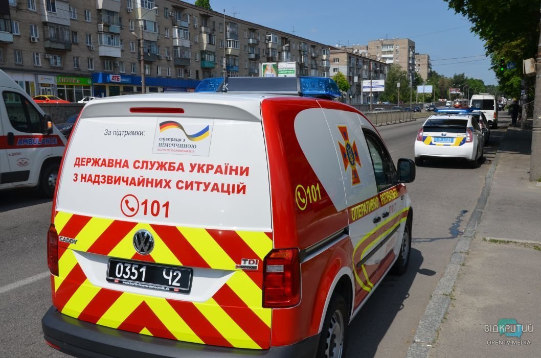 Пожар в городе Никополь: пострадала женщина - рис. 1