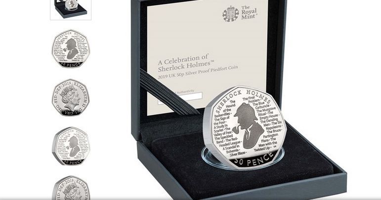 В Британии выпустили монету с изображением Шерлока Холмса - рис. 1
