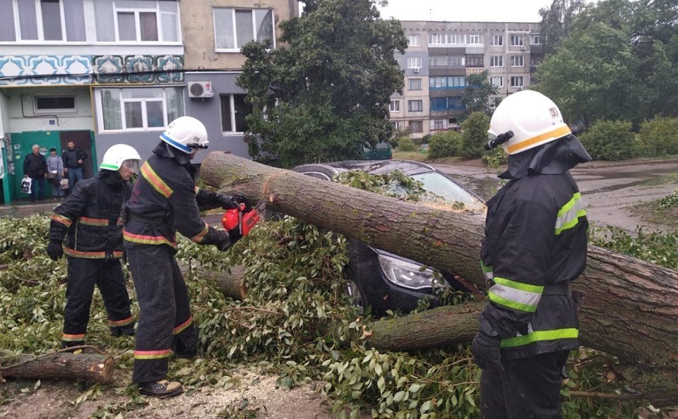 Підтоплення приміщення хімічного заводу та повалені дерева: у Дніпропетровській області вирує негода - рис. 3