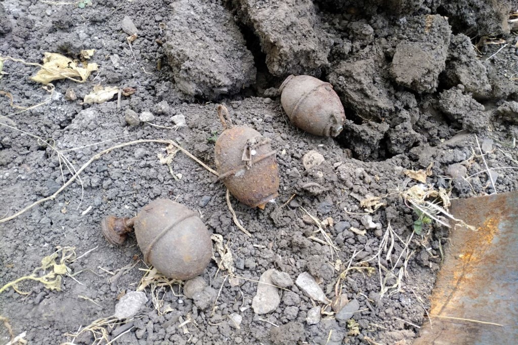 В Днепропетровской области мужчина нашел у себя на огороде три гранаты - рис. 2