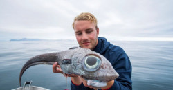 В Норвегии парень поймал рыбу-монстра - рис. 1