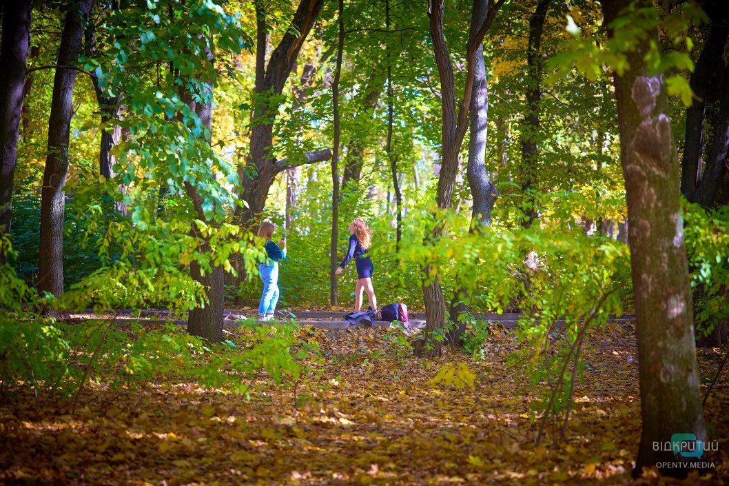 Осенний парк имени Юрия Гагарина в Днепре: как он выглядит сейчас - рис. 23