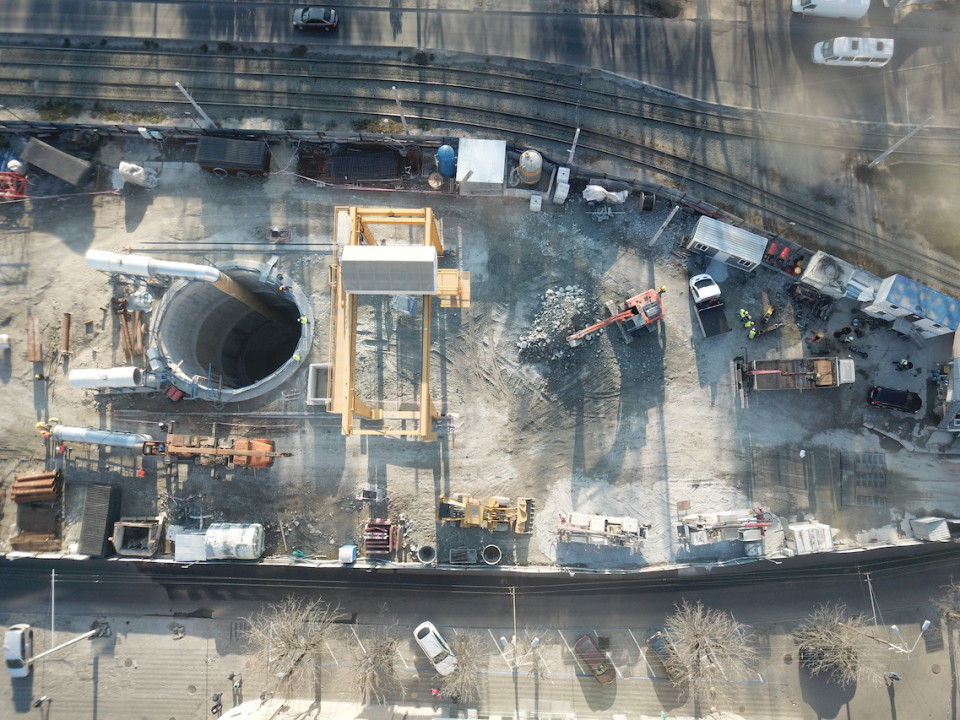 Как строят метро в Днепре: свежие фото с дрона - рис. 5