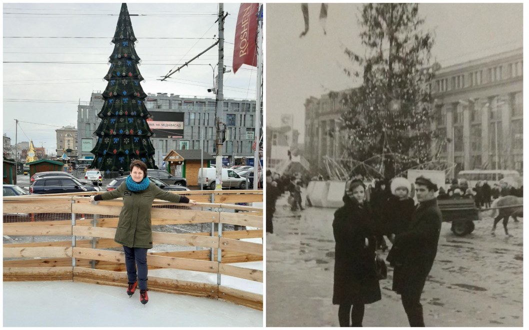 Новогодние елки в 2019-м и 1969-м годах. 