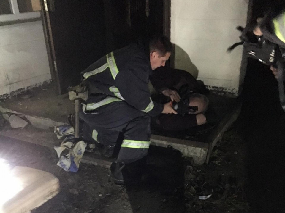 В пожаре пострадал мужчина