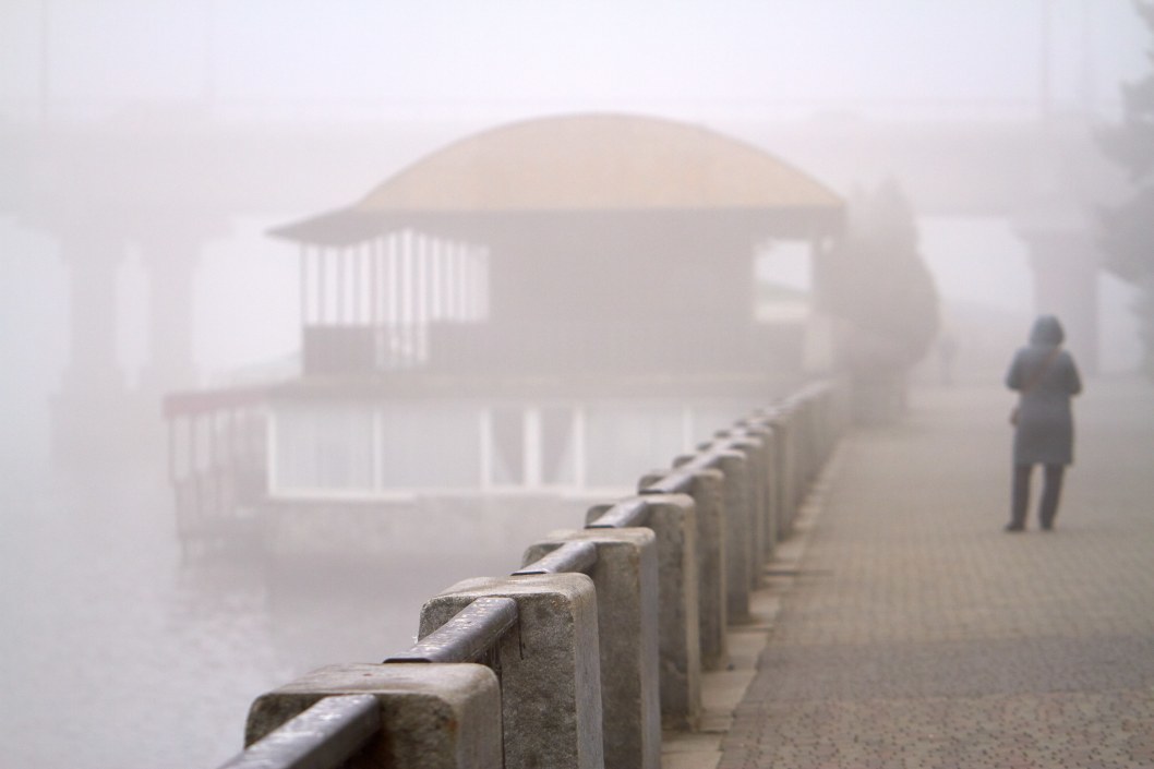 Почти как в "Холодном сердце": как выглядит набережная Днепра в тумане и инее (ФОТО) - рис. 2