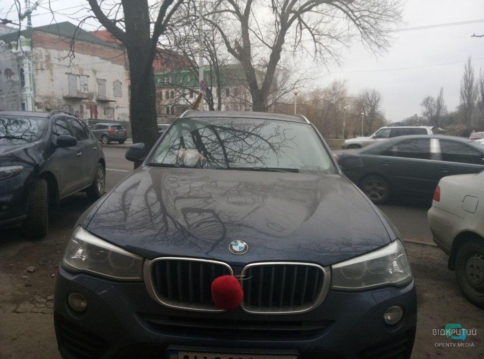 Рогатый BMW: в Днепре появилась машина-олень (ФОТО) - рис. 1