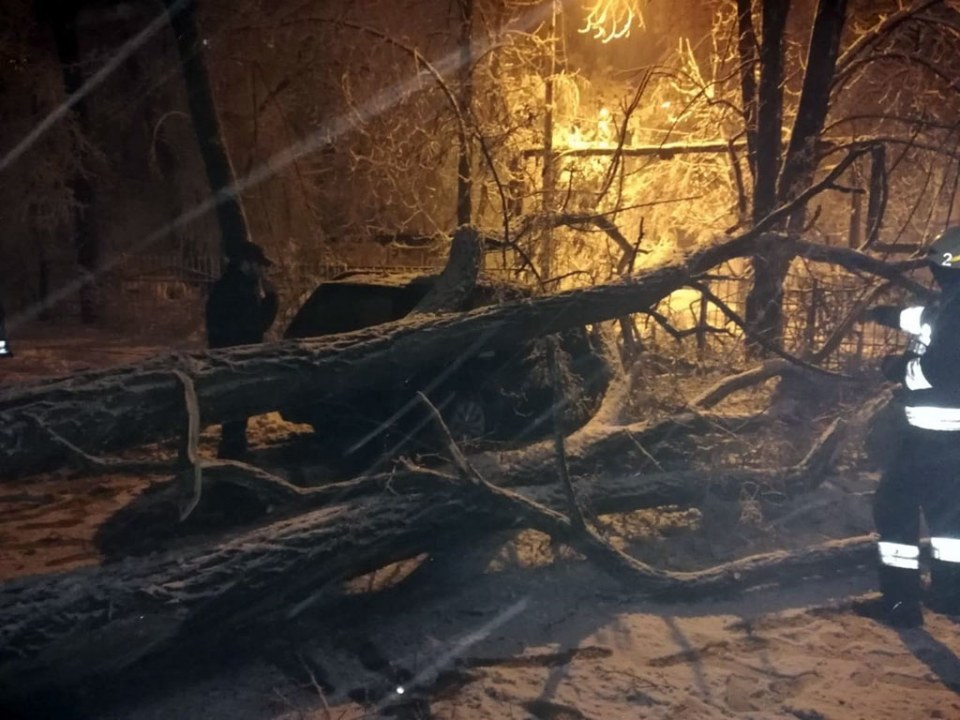 Машины в сугробах, деревопад и поселки без света: спасатели до сих пор ликвидируют последствия прихода настоящей зимы на Днепропетровщине (ФОТО, ВИДЕО) - рис. 9