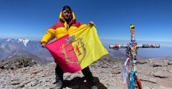 На вершине Аконкагуа