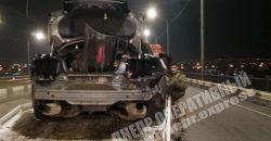 Элитная авария: на Кайдакском мосту ночью столкнулись гонщики - рис. 1