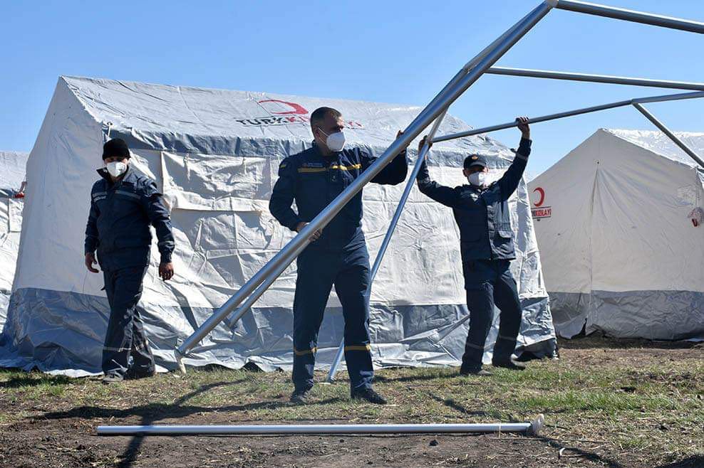 На Днепропетровщине установили палаточный городок для обсервации (ФОТО, ВИДЕО)