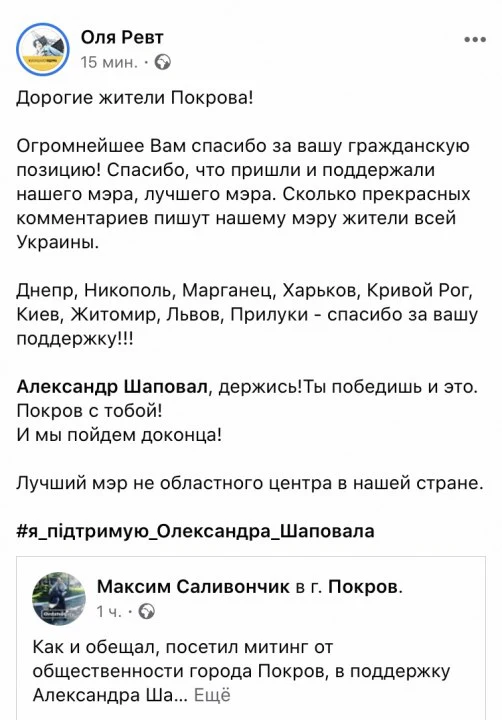 В Покрове сотни жителей вышли на митинг в защиту мэра (ФОТО) - рис. 7