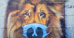 В Днепре на набережной царь зверей призывает горожан носить маски - рис. 8