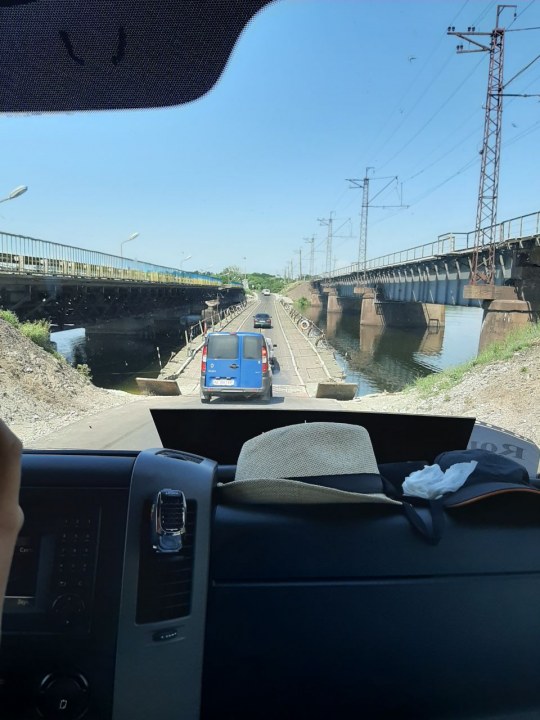 Понтонный мост Никополь