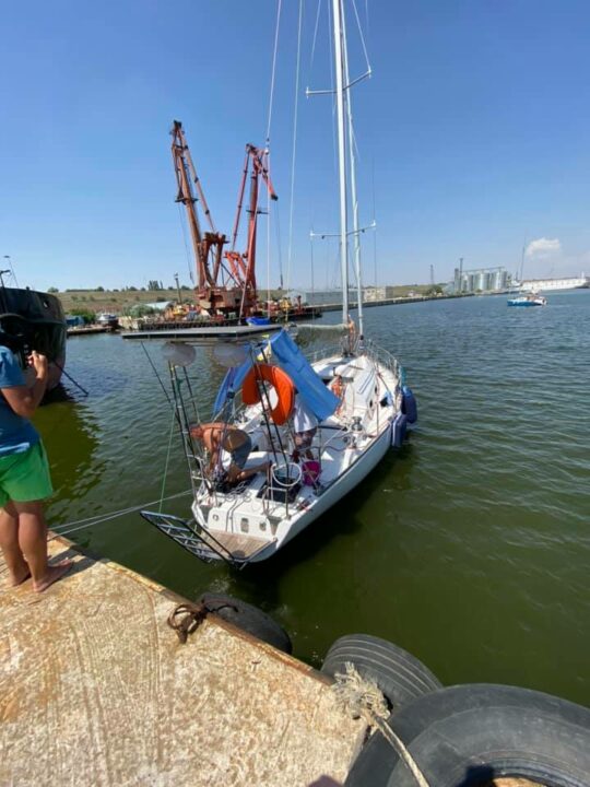 Пережили белый шквал: яхты, которые плывут из Днепра в Очаков, закончили свое путешествие