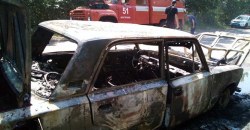 Автомобиль Днепр пожар