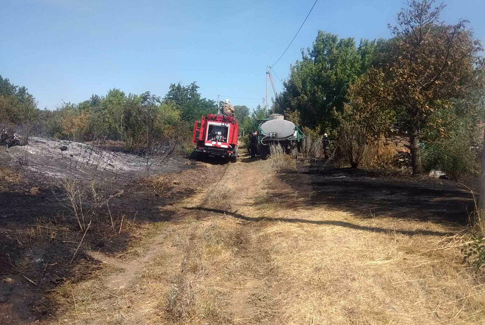 Пожар в Новопавловке