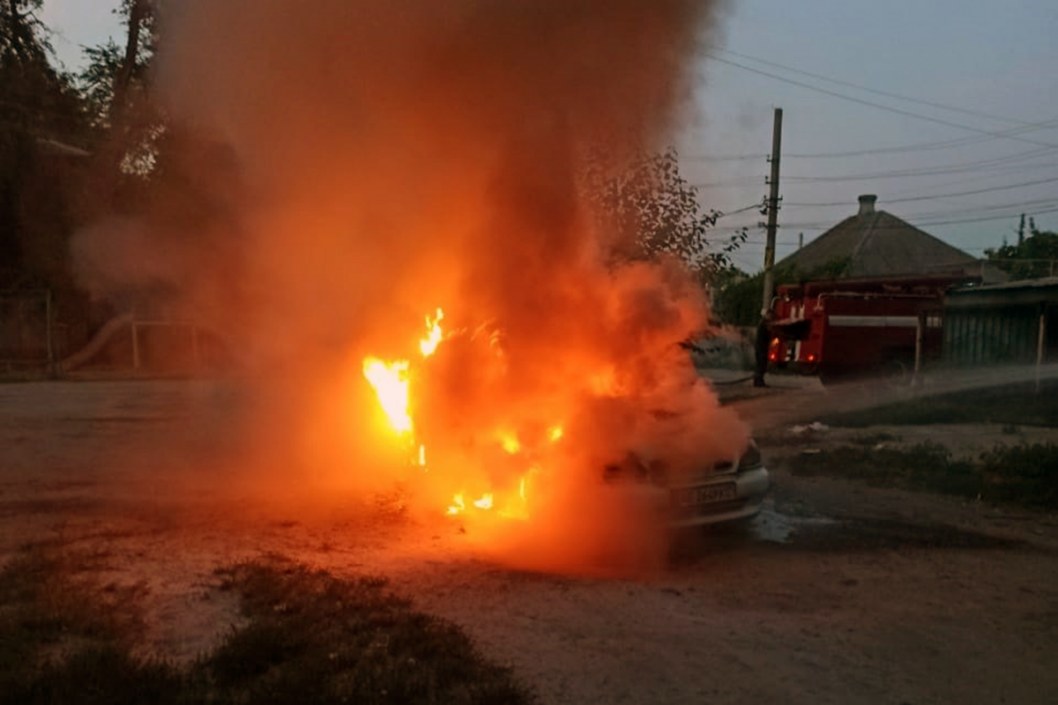 В Днепре горели автомобили