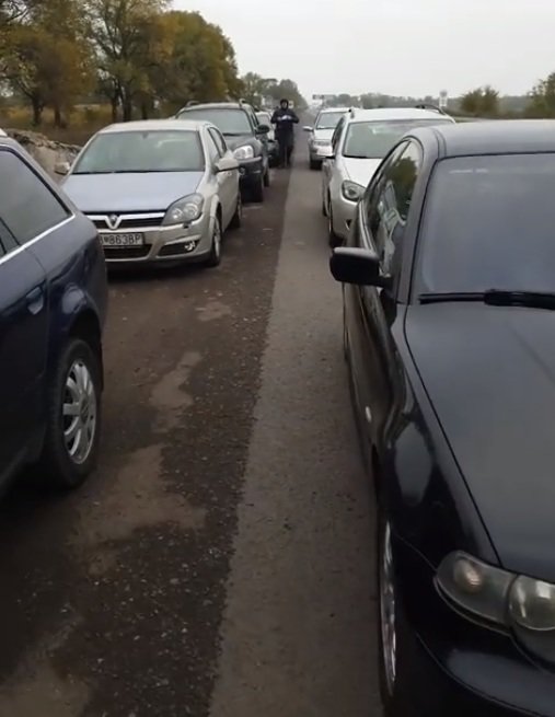 На трассе Днепр-Кривой Рог протестуют «евробляхеры» - рис. 1