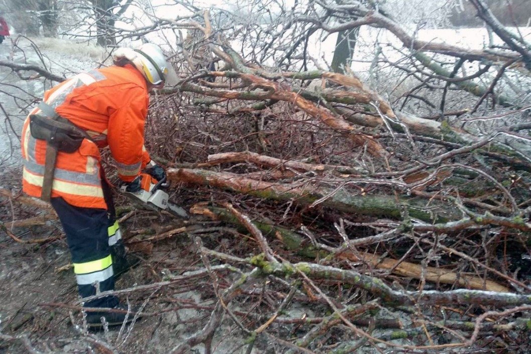 Поваленные деревья и застрявшие машины: днепровские спасатели боролись с последствиями непогоды - рис. 3