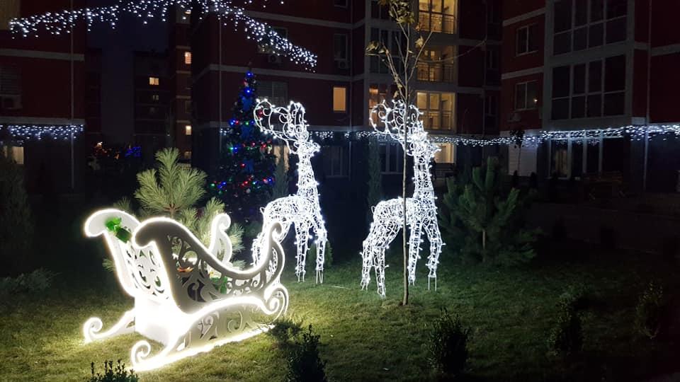 В Днепре во дворе многоэтажки "поселились" олени (ФОТО) - рис. 3