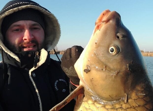 Чудо-рыба: в Днепре местный рыбак поймал огромного сазана - рис. 1