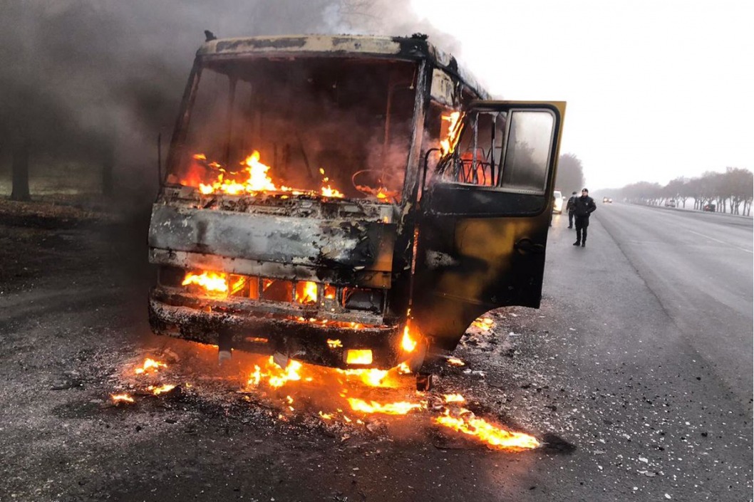 На трассе дотла сгорел пассажирский автобус, следовавший из Днепра в Кривой Рог - рис. 3