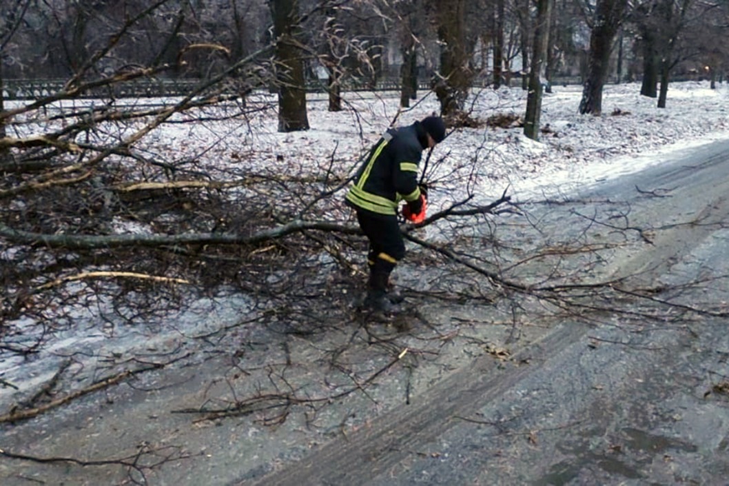 Поваленные деревья и застрявшие машины: днепровские спасатели боролись с последствиями непогоды - рис. 4