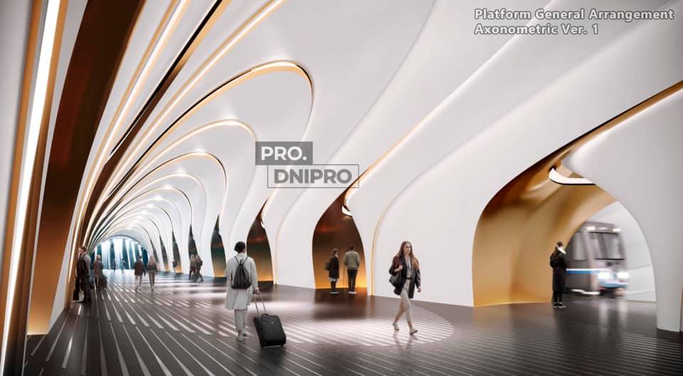 Как в фантастических фильмах: в Днепре показали, как будут выглядеть станции метро изнутри - рис. 5