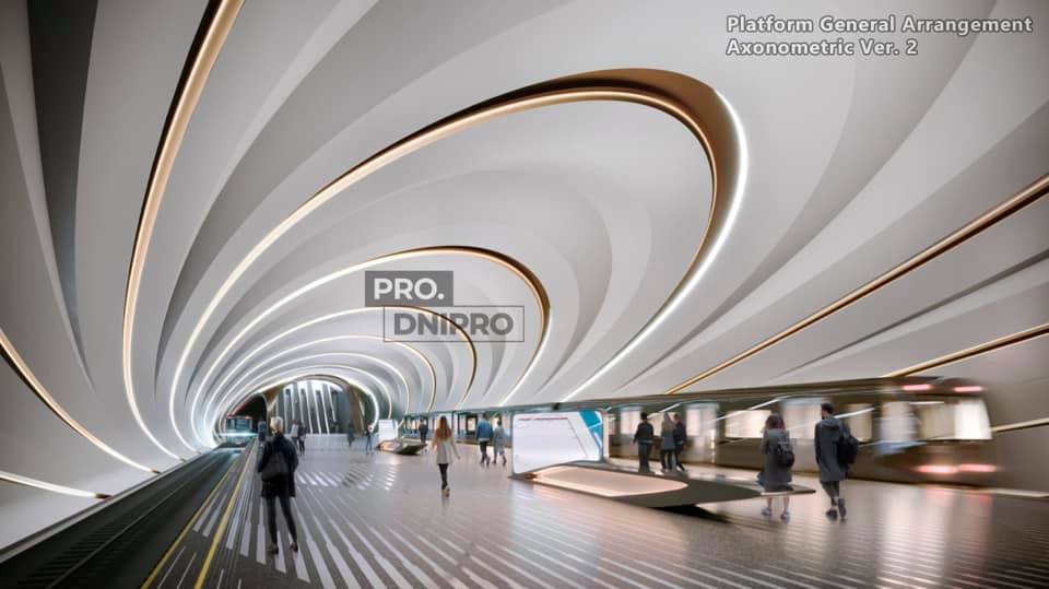 Как в фантастических фильмах: в Днепре показали, как будут выглядеть станции метро изнутри - рис. 2