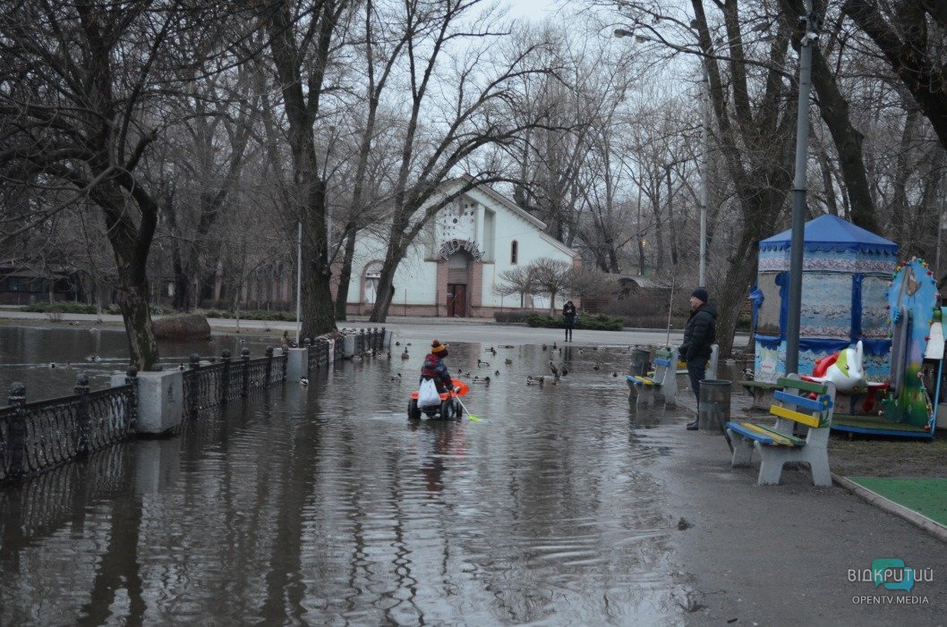 Потоп в парке Глобы: утки снова плавают по аллеям (ФОТОРЕПОРТАЖ) - рис. 18