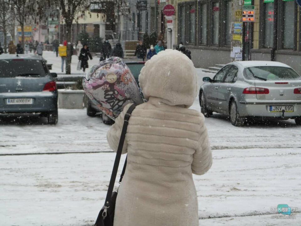 Днепр опять накрыл снегопад: как сейчас выглядит центр (ФОТО) - рис. 13
