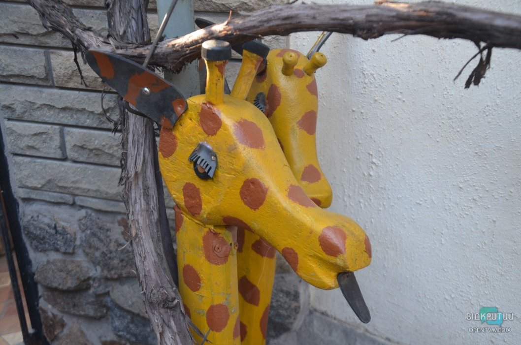 Жираф из дерева и панно из крышечек: днепрянин необычно украсил свой дом - рис. 3