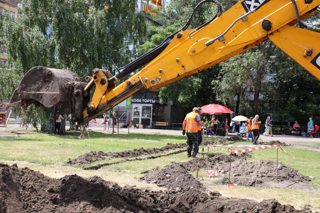 В Днепре продолжается реконструкция проспекта Героев на ж/м Победа - рис. 1