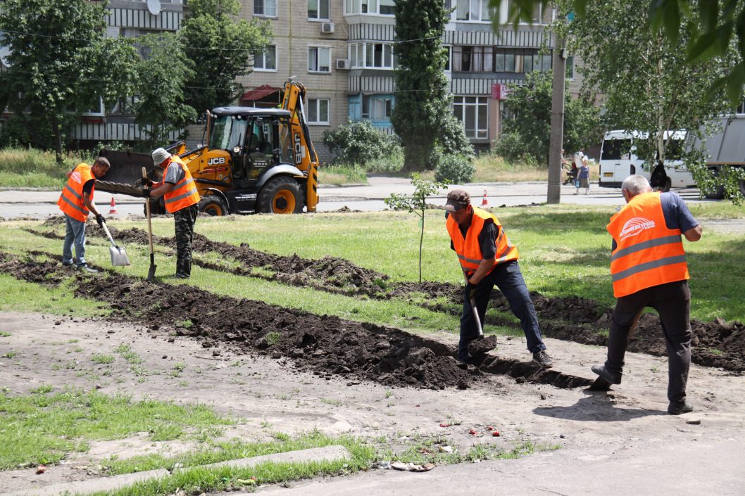 В Днепре продолжается реконструкция проспекта Героев на ж/м Победа - рис. 4