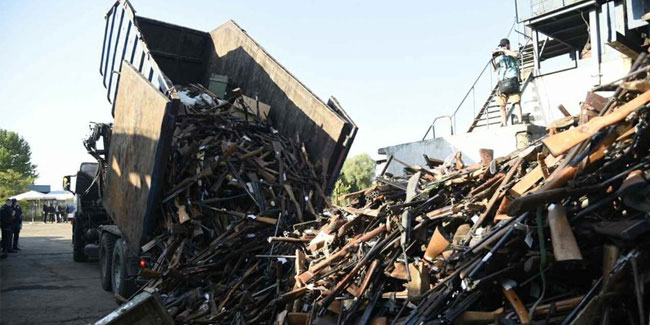 Small Arms Destruction Day in USA. 9 июля