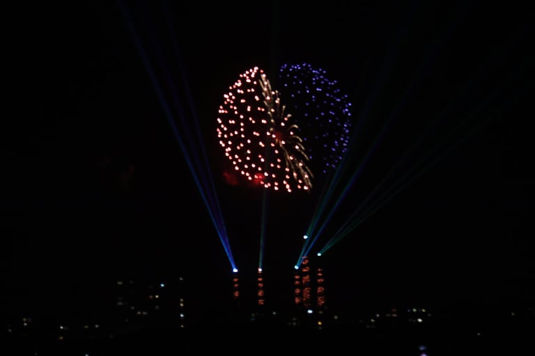 В Днепре День города завершили свето-лазерным шоу «Dnipro Light Flowers» - рис. 5