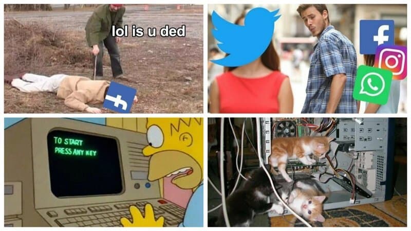 Мемы, которые успели сделать во время сбоя в Facebook, Instagram и WhatsApp - рис. 8