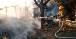 В Никополе дотла сгорели три хозяйственных постройки (Видео) - рис. 3