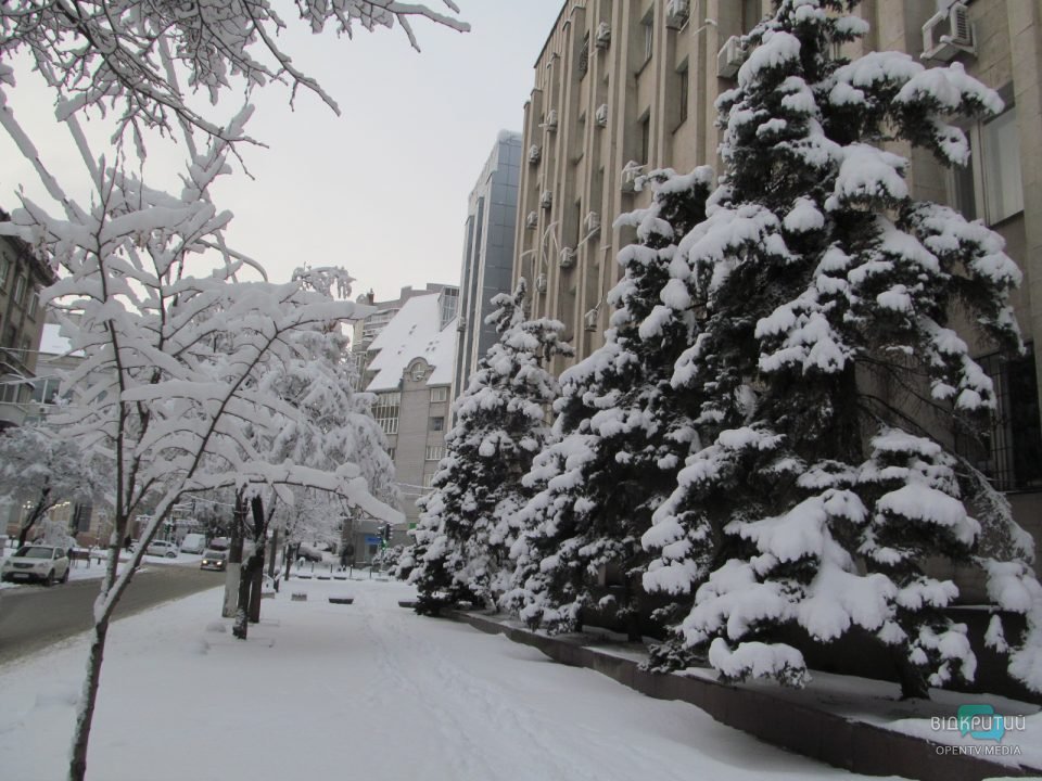 Зимняя сказка: Днепр накрыло снежным покрывалом (Фото) - рис. 21
