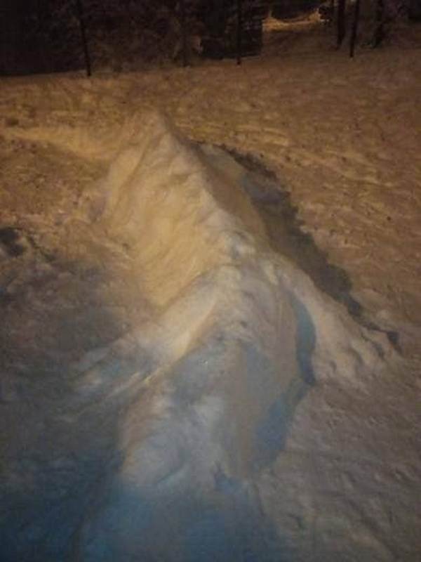 В Днепре жители слепили из снега гигантскую рептилию и снежную бабу (Фото) - рис. 1