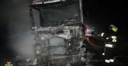 На Днепропетровщине во время движения загорелся грузовик - рис. 4