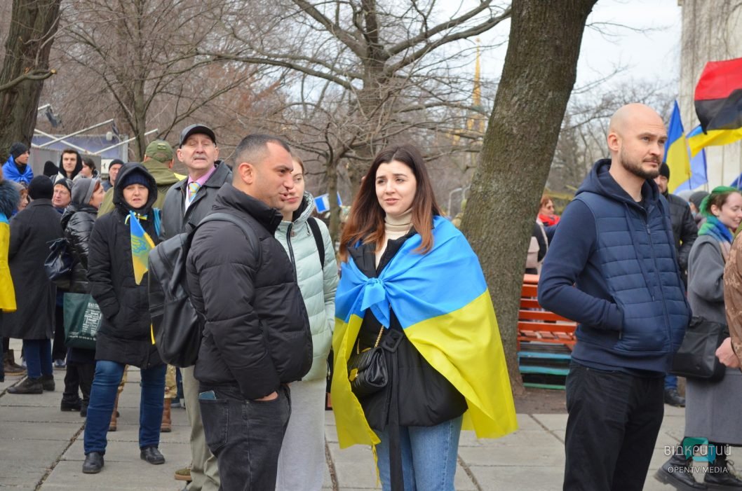 В Днепре ко Дню Герба Украины провели масштабный Марш единства (Фото) - рис. 8